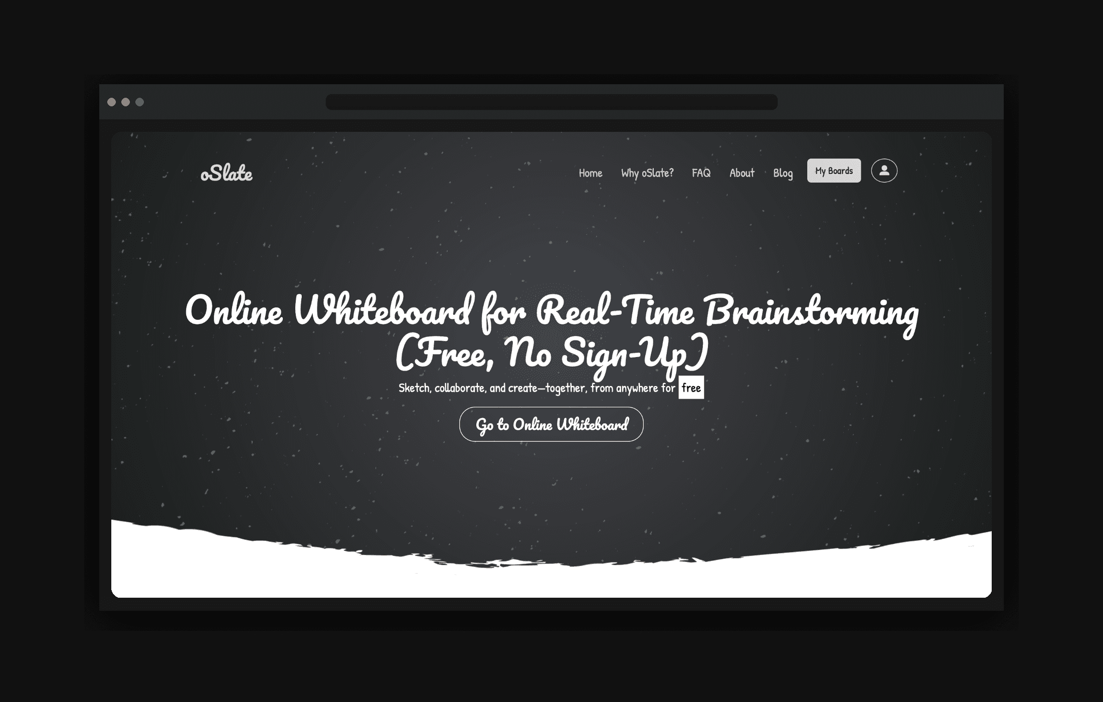 oSlate whiteboard interface preview